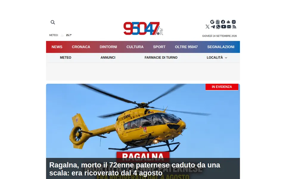La home di 95047.it