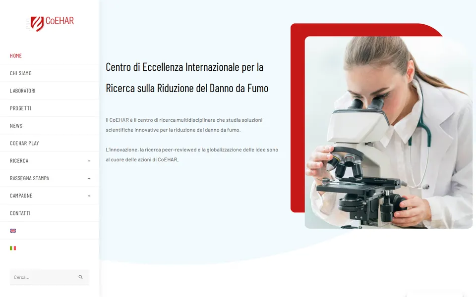 La home di CoEHAR