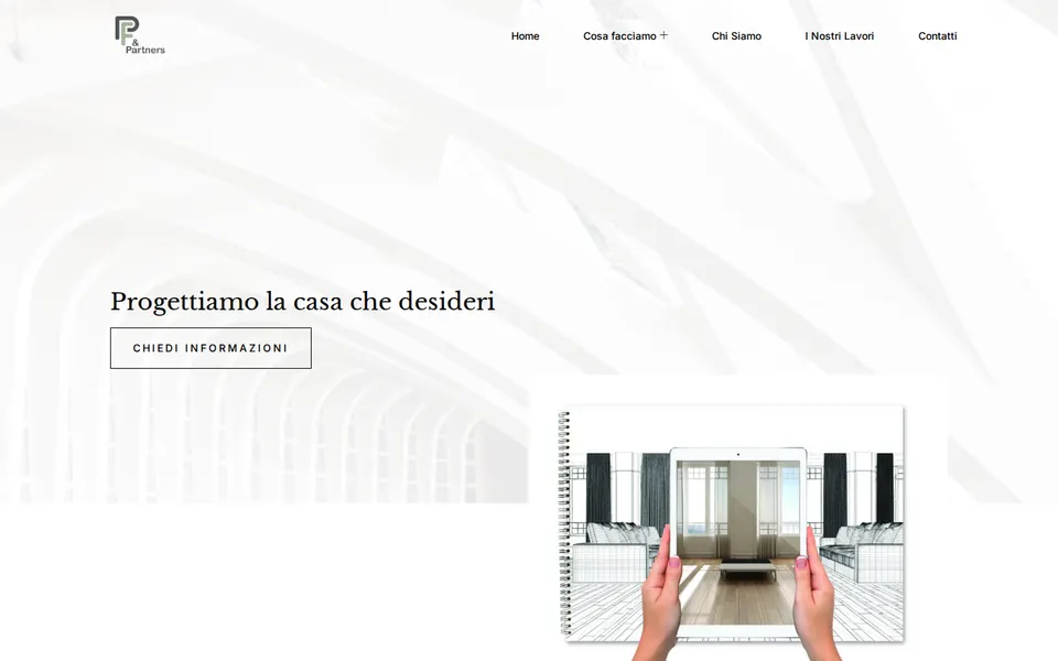La home di PF Partners