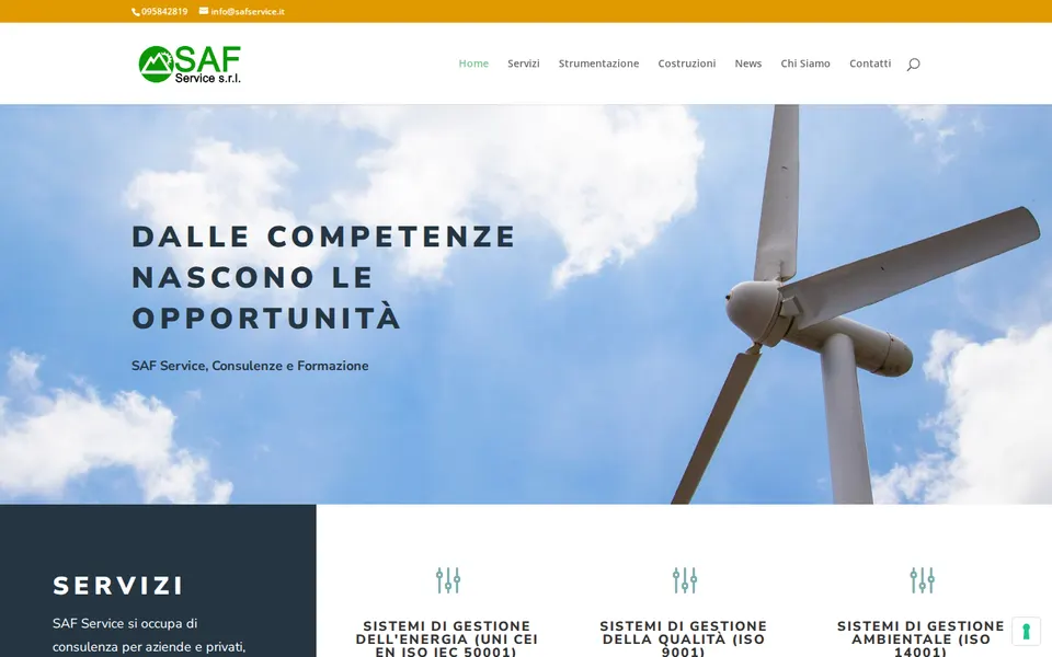La home di Saf Service